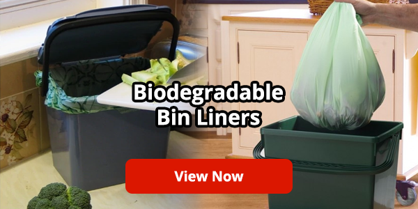 26 x 25 Litre Compostable Food Waste Caddy Liner Bags Biodegradeable 