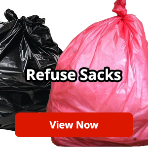 Black Super Heavy Refuse Sacks 90L - Bin Bags & Bin Liners